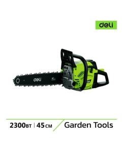 Купить Бензопила цепная DELI (2300Вт/ 3,1 л.с, шина 45см, двигатель 45 см3) DE-LJ18-1 145422 в E-mobi