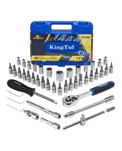 Купить Набор инструмента KingTul 46пр., 1/4, 6-гран., 4-14мм KT-2462-5 EURO(51109) в E-mobi