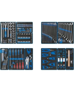 Купить Набор инструментов для тележки, 11 ложементов, 188 предметов KING TONY FOCUS 934-188MRVD в E-mobi