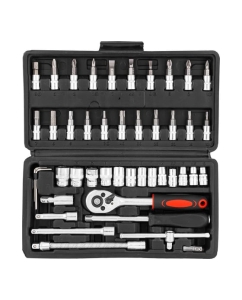 Купить Набор инструмента FORS&TUNE 46 предметов 1/4 (6-гран.)(4-14мм) FORSandTUNE-2462-46(60434)  в E-mobi