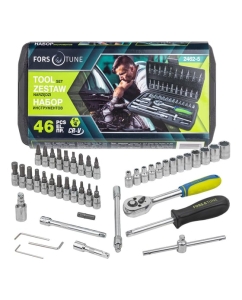 Купить Набор инструмента FORS&TUNE 46 предметов 1/4 (6-гр.)(4-14мм) FORSandTUNE-2462-5(57952) в E-mobi