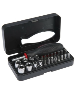 Купить Набор инструментов  ТУНДРА подарочный пластиковый кейс, 25 предметов 5084189 в E-mobi