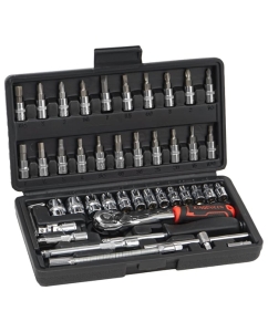 Купить Набор инструментов KINGQUEEN 46 предметов, 72 зуба WIB-09060 в E-mobi