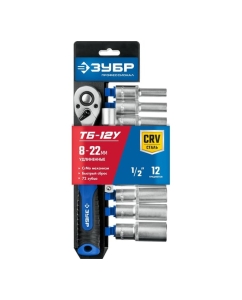 Купить Набор торцовых головок ЗУБР Профессионал ТБ-12У 12 предм 27650-H12  в E-mobi