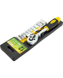 Купить Набор шестигранных головок с трещоткой Калибр НГШ-12-1/4 00000075597  в E-mobi