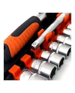 Купить Набор торцевых головок с трещоткой NORM 1/4", 12 предметов HP-1412  в E-mobi