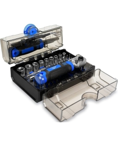 Купить Набор бит vertextools 78 предметов, держатель, трещотка, переходник, адаптер, головки 0033-78  в E-mobi