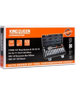 Купить Набор инструментов KINGQUEEN 13 предметов, 72 зуба WIB-40002  в E-mobi