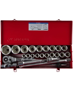 Купить Набор шестигранных торцевых головок с принадлежностями KING TONY 3/4