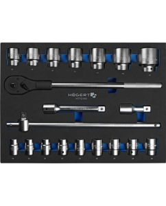 Купить Набор инструментов с трещоткой HOEGERT TECHNIK 3/4