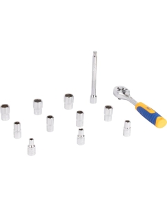 Купить Набор торцевых головок и принадлежностей 1/4 Dr 12 предметов KRAFT KT 700320  в E-mobi