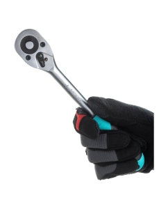 Купить Набор торцевых головок Nord-Yada 1/2" 18 предметов 8-15,17-24,27мм с трещоткой 45 зуб. и удл. холдер ТМ NORD 904489  в E-mobi