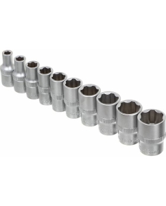 Купить Набор профессионального инструмента ЕРМАК 1/4", головки и трещотка, 11 предметов 736-203  в E-mobi