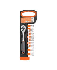 Купить Набор головок с трещоткой Airline 1/4 72Т 12пр. (4-13мм, удлинитель 100мм) ATAP053 в E-mobi