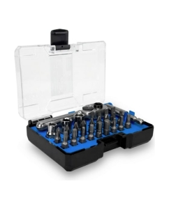 Купить Набор бит vertextools 27 предметов, трещотка, адаптер, головки 0033-27 в E-mobi