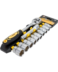 Купить Набор торцевых головок NIKONA с трещоткой квадрат 1/2", 12 предметов 09-923  в E-mobi