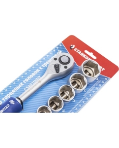 Купить Набор торцевых головок с трещоткой Станкоимпорт 1/2", 12 предметов CS4011HDT  в E-mobi