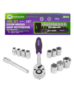 Купить Набор инструментов POMAGIER 12 предметов, 1/2, 6 граней POM-4123(61114) в E-mobi