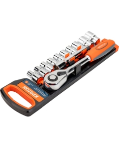 Купить Набор торцевых головок (1/2 дюйма, 10-24 с трещоточным ключом) 12 предметов Кратон 2 28 08 016  в E-mobi