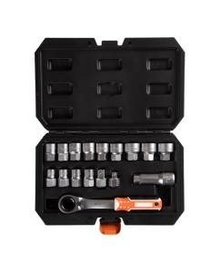 Купить Набор торцевых головок с принадлежностями AFFIX HEX 19 мм, 10-24 мм, 17 предметов AF01917C в E-mobi