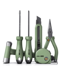 Купить Набор ручного инструмента DELI HOME SERIES GREEN HT0006L 6 предметов 130341 в E-mobi