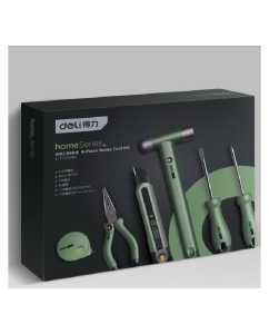 Купить Набор ручного инструмента DELI HOME SERIES GREEN HT0006L 6 предметов 130341  в E-mobi