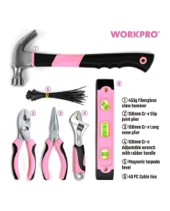Купить Набор инструментов для женщин WORKPRO 100 предметов WP206818  в E-mobi