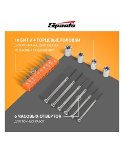 Купить Набор слесарно-монтажного инструмента SPARTA 25 шт 13534  в E-mobi