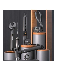 Купить Набор ручного инструмента DELI Home Series HT0008 8 предметов, эксклюзивный дизайн, софттач пластик, подарочная упаковка 104622  в E-mobi