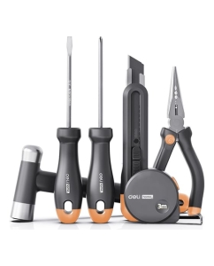 Купить Набор ручного инструмента DELI HOME SERIES GRAY HT0006C 6 предметов 130342 в E-mobi