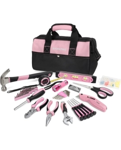 Купить Набор инструментов WORKPRO Pink Lady для домашнего ремонта, c сумкой для хранения WP206801 в E-mobi