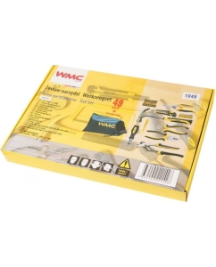 Купить Набор шарнирно-губцевого инструмента и бит WMC TOOLS 49 пр, в сумке 48159 1049  в E-mobi