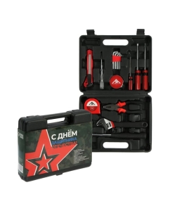 Купить Набор инструментов ЛОМ в подарочном кейсе к 23 февраля, 15 предметов 9305217 в E-mobi