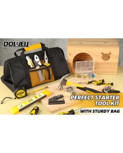 Купить Набор столярно-слесарного инструмента DOWELL 40 предметов+крепеж, HY090265  в E-mobi