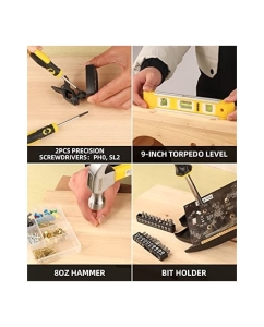 Купить Набор столярно-слесарного инструмента DOWELL 40 предметов+крепеж, HY090265  в E-mobi