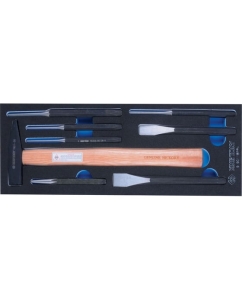 Купить Набор зубил, выколоток, кернеров с молотком, ложемент, 8шт KING TONY 9-90118PRV в E-mobi