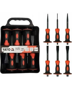 Купить Набор зубил и пробойников с протектором YATO 6 шт. YT-4710 в E-mobi