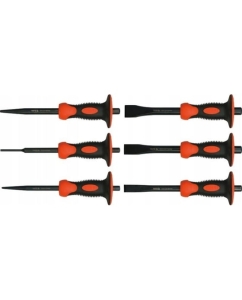 Купить Набор зубил и пробойников с протектором YATO 6 шт. YT-4710  в E-mobi