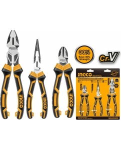 Купить Набор шарнирно-губцевого инструмента INGCO усиленные 3 пред. INDUSTRIAL HKHLPS2832 в E-mobi