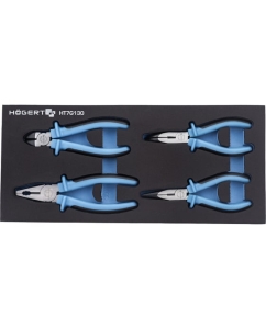 Купить Набор клещей HOEGERT TECHNIK 4шт., ложемент EVA HT7G130 в E-mobi