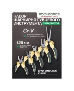 Купить Набор шарнирно-губцевого инструмента Rockforce 5 предметов RF-5055B(52038)  в E-mobi
