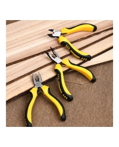 Купить Набор мини-плоскогубцев 3шт DELI DL103201-3 (комбинированные 115мм, удлиненные 125мм, бокорезы 110мм, двухкомпонентная ручка) 146984  в E-mobi