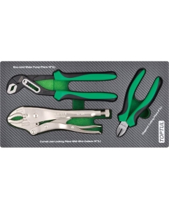 Купить Набор губцевого инструмента TOPTUL 3 предмета в мягком ложементе GEA0306 в E-mobi