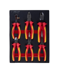 Купить Набор диэлектрических пассатижей и бокорезов KING TONY ложемент, 6 предметов 9-40606GPV в E-mobi