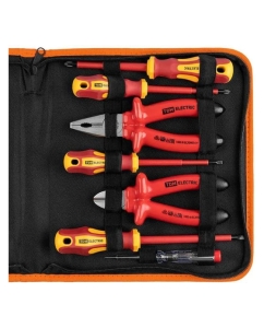 Купить Набор диэлектрического инструмента TDM ПрофиЭлектрик №2, тканевый пенал, 7 предметов, 1000 В SQ1017-0104  в E-mobi