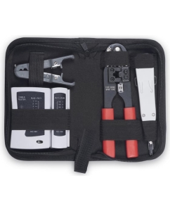 Купить Набор инструментов Cabeus инструмент обжимной, инструмент для заделки витой пары, зачистка, тестер HT-TK-02 в E-mobi