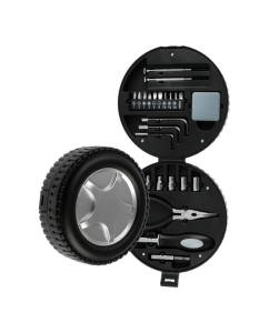 Купить Набор инструментов ТУНДРА подарочный пластиковый кейс Колесо, 24 предмета 4506456 в E-mobi