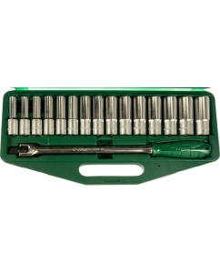 Купить Набор торцевых головок удлиненных (10-24 мм; 1/2"; 16 шт.) Hans 4615MG  в E-mobi