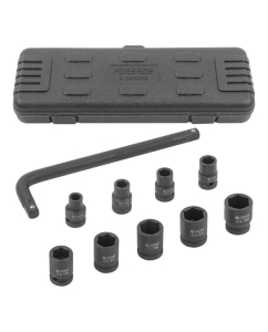 Купить Набор ударных головок с Г-образным воротком Forsage 1/2''10пр.+1(10,12,13,14,17,19,21,22,24мм), в кейсе f-4104-5mpb 54600 F-4104-5MPB(54600) в E-mobi