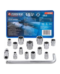 Купить Набор головок Forsage (15 предметов) F-4159(58288) в E-mobi